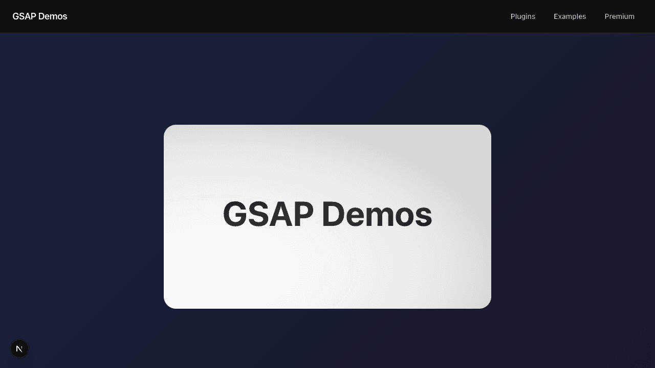 3D Logo Hover Animation