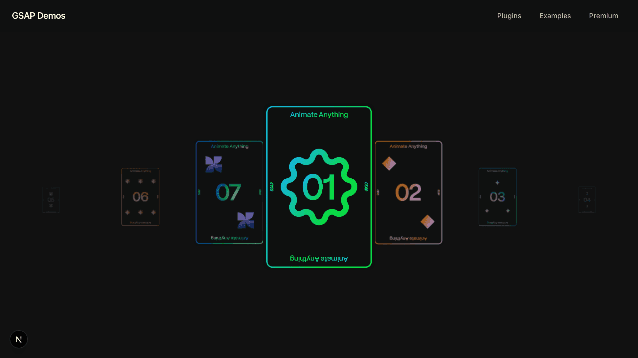 Infinite Card Scroll